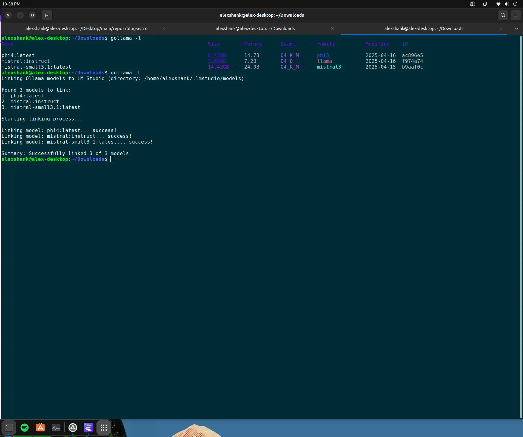 Gollama CLI Commands