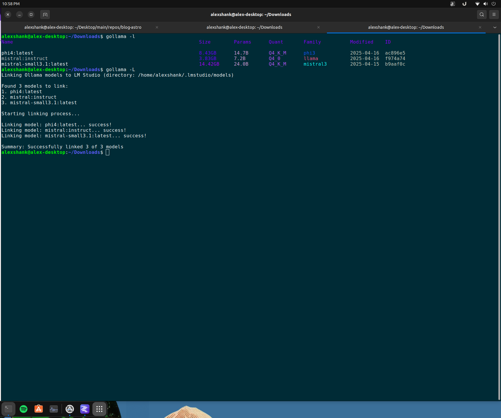 Gollama CLI Commands