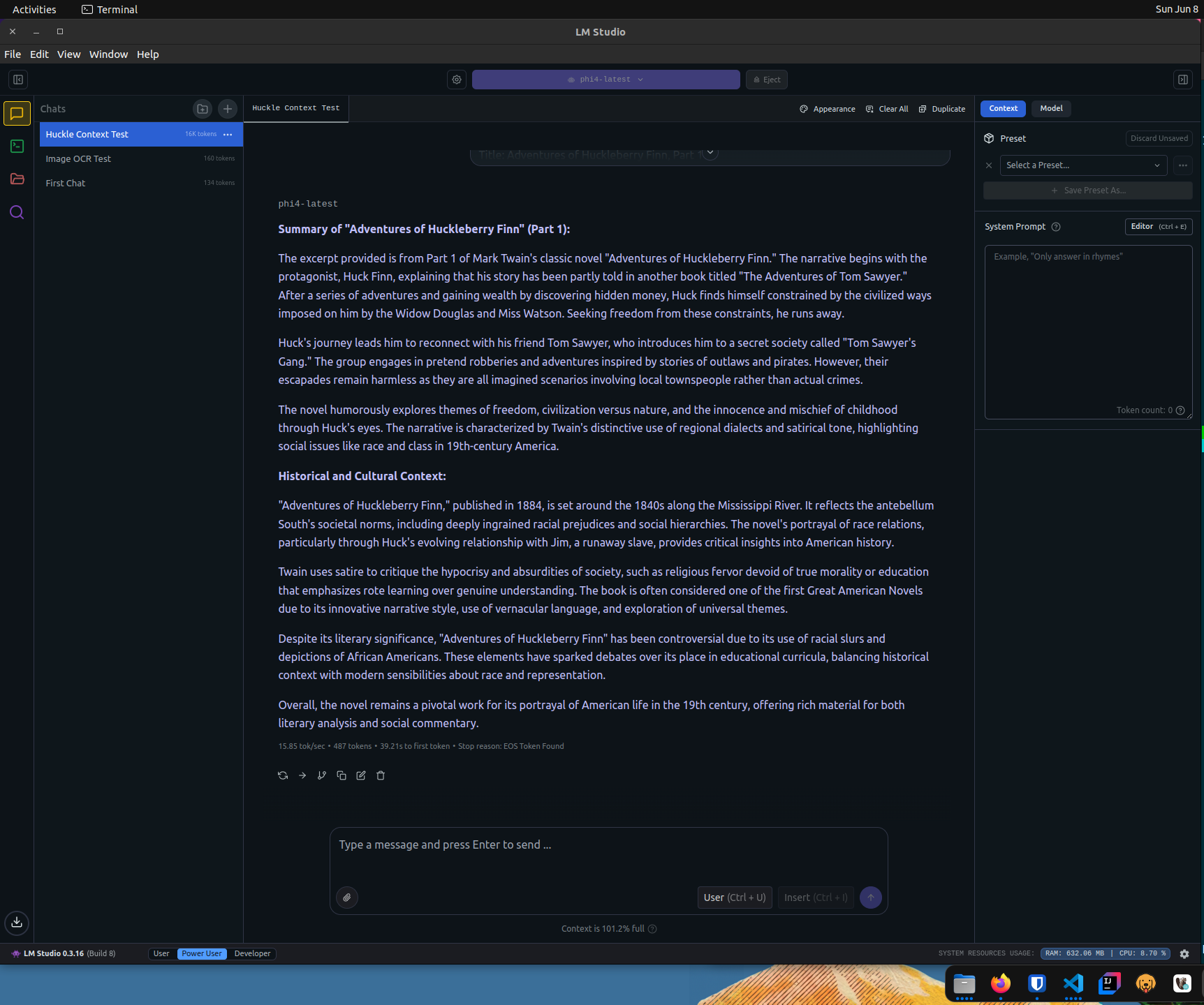 LM Studio Large Context Response